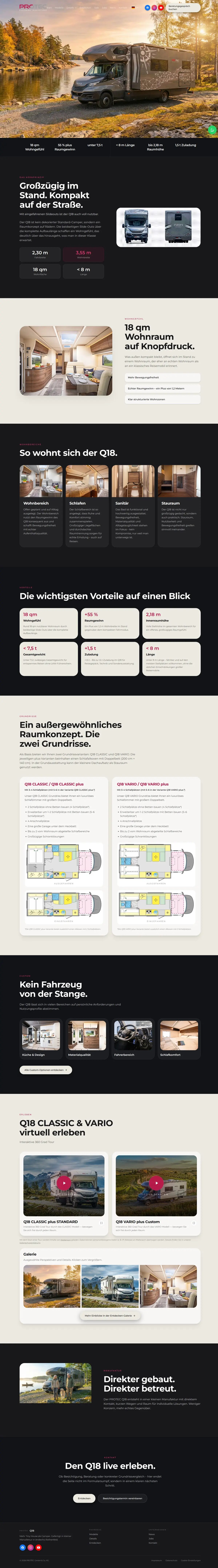 Protec Mobil website after the Digimedion redesign