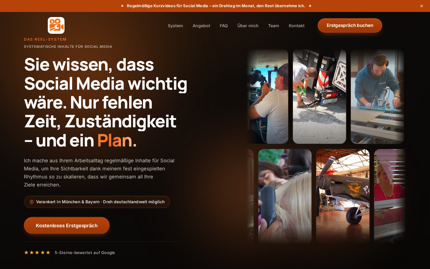 Der Filmhandwerker – Live-Vorschau der Website